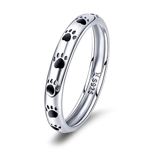 regalos anillo plata huella