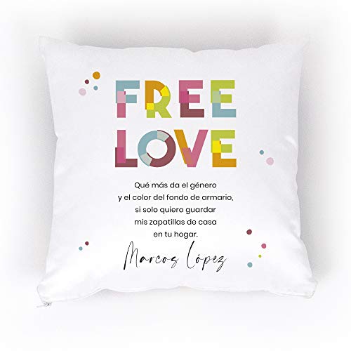 regalos cojin love personalizado