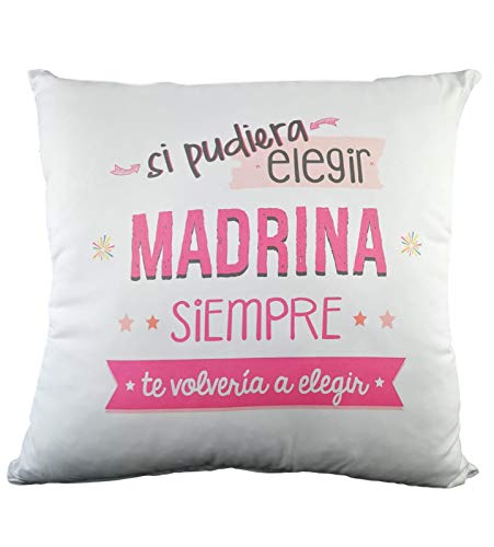 regalos cojin mejor madrina mundo