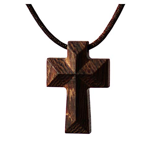 regalos colgante cruz madera