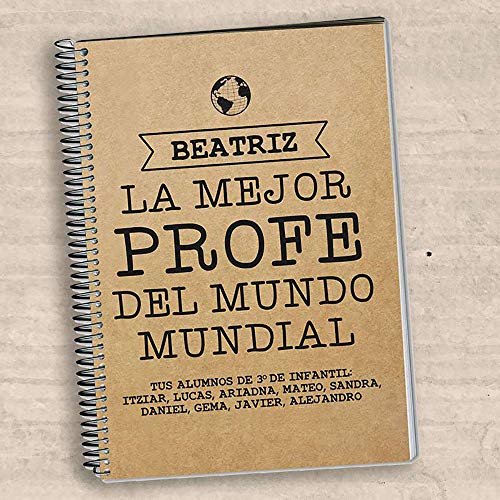 regalos cuaderno gracias por todo profe