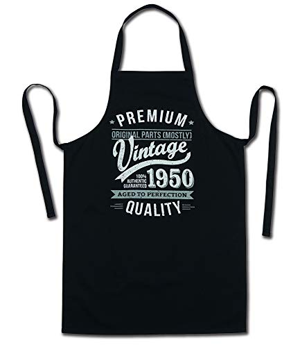 regalos delantal negro foto