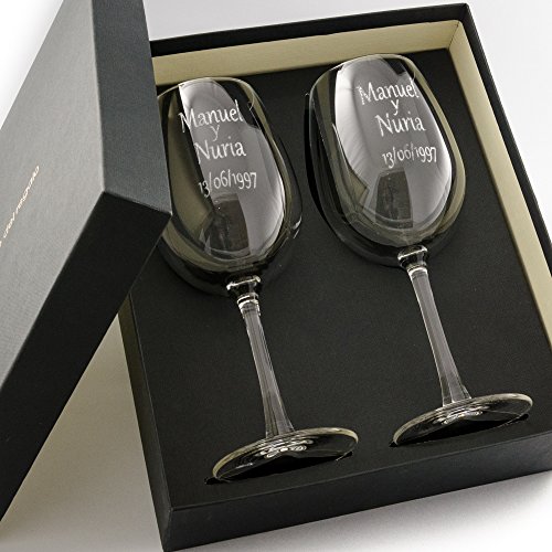 regalos estuche personalizado copas vino