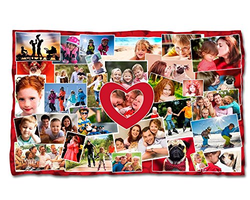 regalos manta collage hogar personalizada