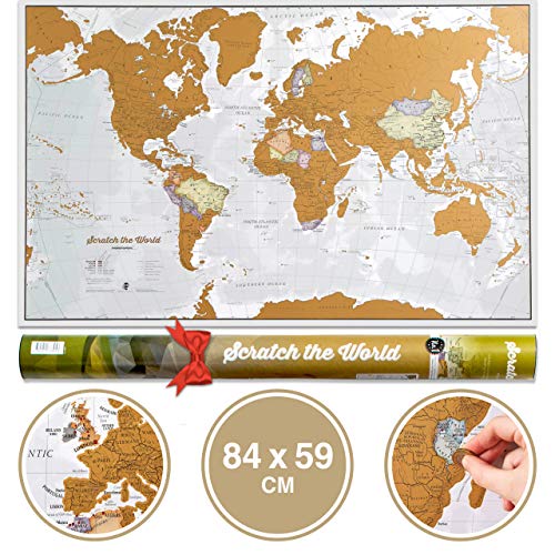 regalos mapa rascar paises gigante