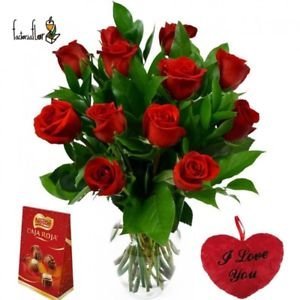 regalos rosas bombones caja roja
