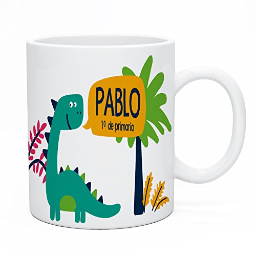regalos taza plastico dinosaurio